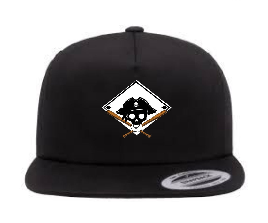 Port Royal Pirates Team Logo Flat Brim Baseball Cap
