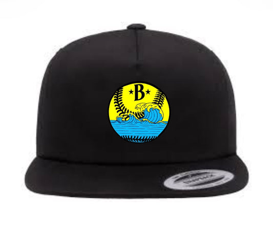 Montego Bay Beachers Team Logo Flat Brim Baseball Cap