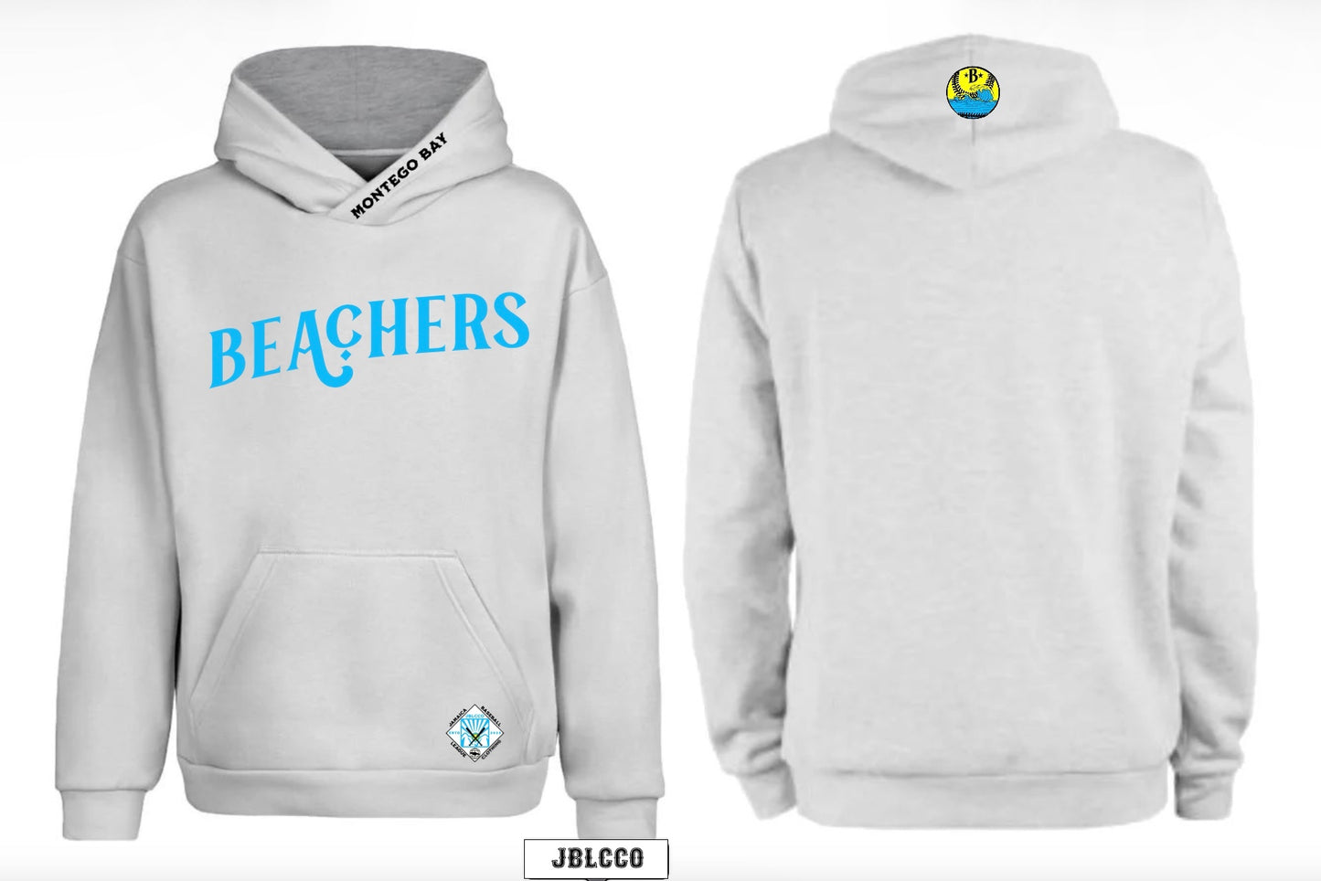 Montego Bay Beachers Team Logo Gray Hoodie