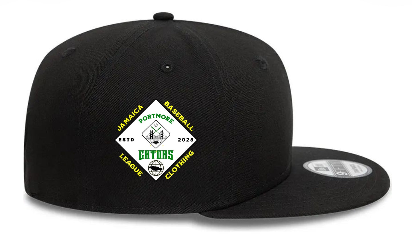 Portmore Gators Team Logo Flat Brim Baseball Cap